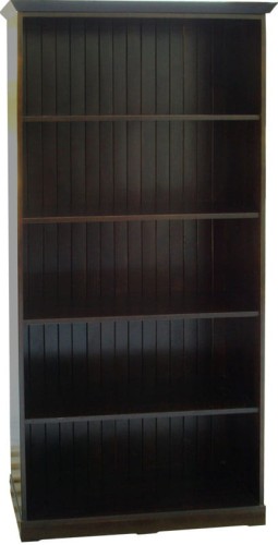regal drewniany RDB1, drewno lite olcha, kolor wenge