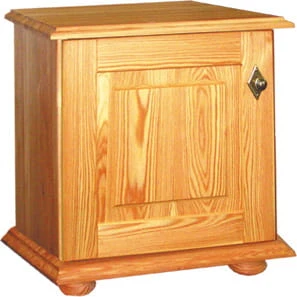 komoda drewniana KDM-2c, drewno modrzew lakierowany, wieniec stopka