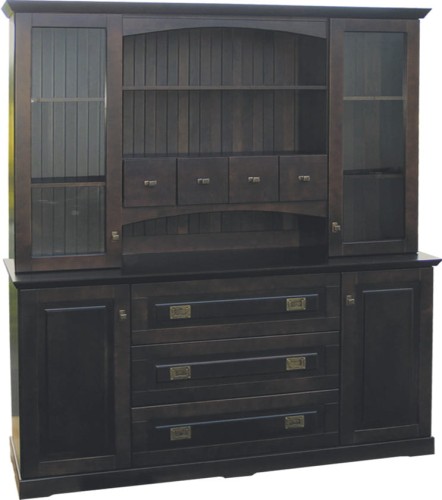 kredens drewniany KRB1, kolor wenge, drewno olcha