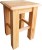 Taboret drewniany modrzewiowy XL, lakier bezbarwny 