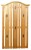 wieszak drewniany WM-1, drewno lite modrzew lakierowany, wieszak z-375 G4