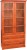 witryna drewniana WDB2b, drewno lite olcha, kolor calvados