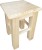Taboret drewniany sosnowy XL, lakier bezbarwny 