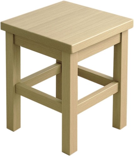 taboret kwadratowy, drewno buk do kuchni