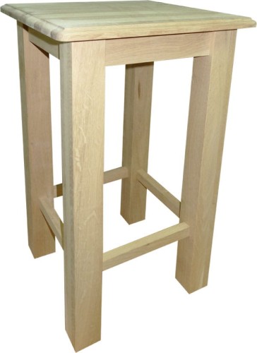 taboret dębowy wysoki XL