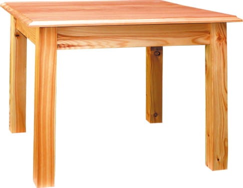 stolik drewniany STM-1, drewno modrzew lakierowany