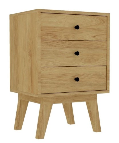 komoda dębowa FK-3 w stylu skandynawskim