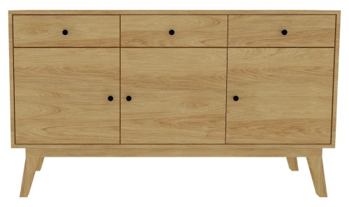 komoda FK-9b w stylu skandynawskim dębowa