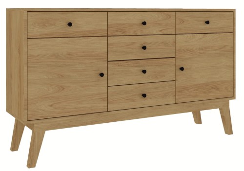 komoda FK-9c z litego drewna dębowego na zamówienie