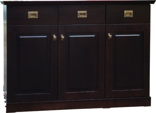komoda drewniana KDB-9b, drewno lite olcha, kolor wenge
