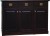 komoda drewniana KDB-9b, drewno lite olcha, kolor wenge