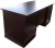 biurko drewniane BDM-5, drewno olcha, kolor wenge