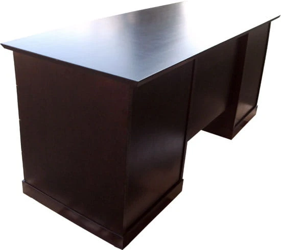 biurko drewniane BDM-5, drewno olcha, kolor wenge