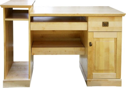 biurko drewniane BDB-8, drewno lite brzoza lakierowana