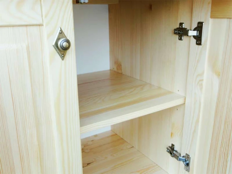 kredens drewniany KRM1, drewno lite sosna
