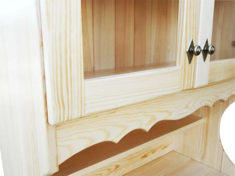 kredens drewniany KRM1, drewno lite sosna