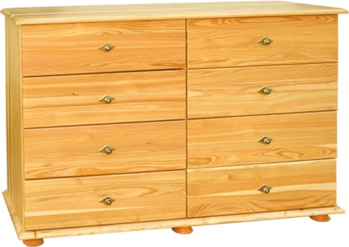 komoda drewniana KDM-9e, drewno modrzew, stopka