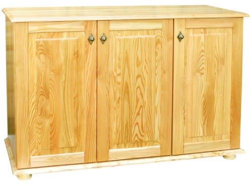 komda drewniana KDM-9f, drewno modrzew, stopka