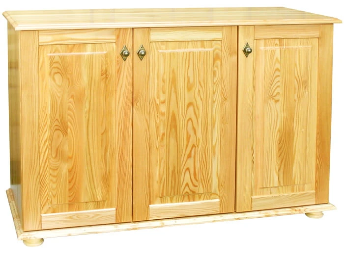 komda drewniana KDM-9f, drewno modrzew, stopka