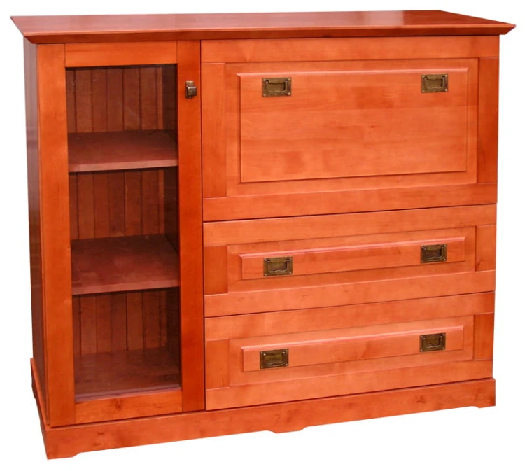 komoda barek drewniany KDB2, drewno olcha, kolor calvados