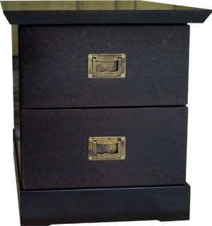 komoda drewniana KDB4a, drewno olcha, kolor wenge