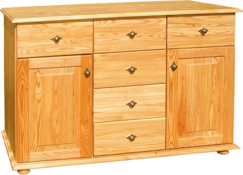 komoda drewniana KDM-9c, drewno modrzew, stopka