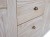 komoda drewniana KDM-15a, drewno modrzew, wykończenie patyna orzech retro, front prosty,