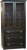 witryna drewniana WDB2c, drewno lite olcha, kolor wenge
