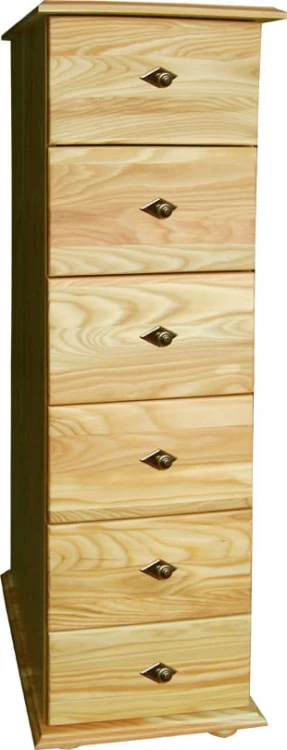 komoda drewniana KDM-6, drewno modrzew, stopka