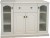 komoda drewniana KDM12, kolor bialy, wieniec prosty, front luk