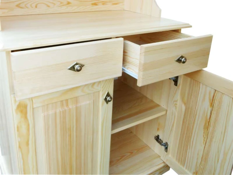 kredens drewniany KRM1, drewno lite sosna