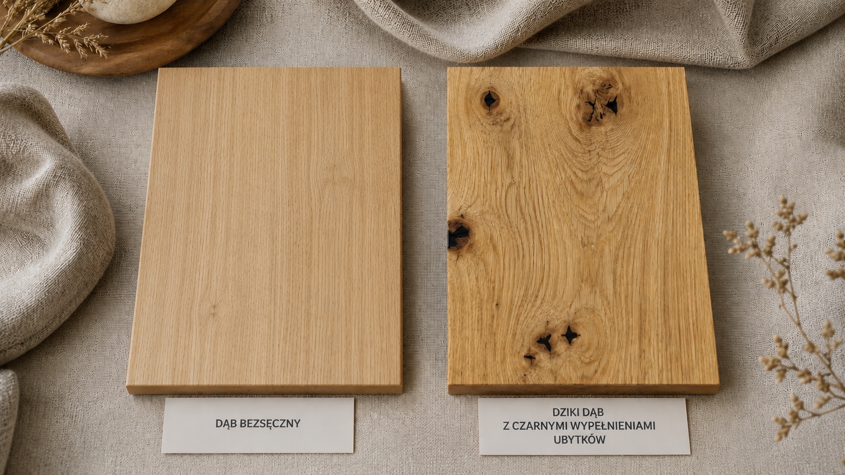 dąb naturalny vs dziki dąb